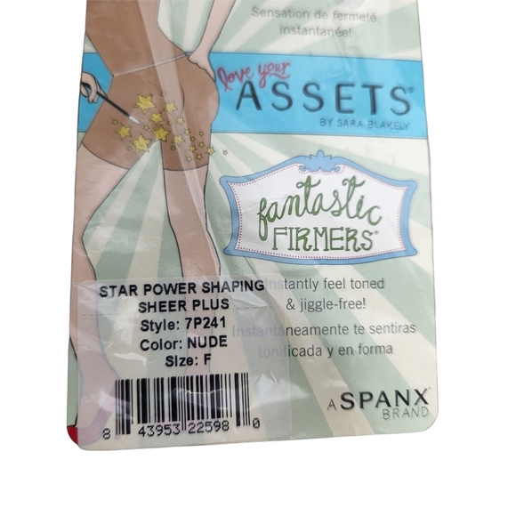 SPANX ASSETS Fantastic Firmers Star Power Shaping Sheer Plus Shorts - Picture 4 of 7